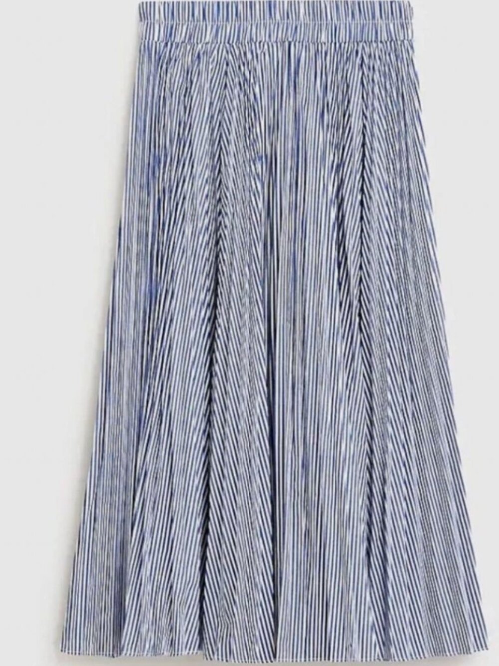J.Crew Striped Pleated Midi Skirt Size XXL